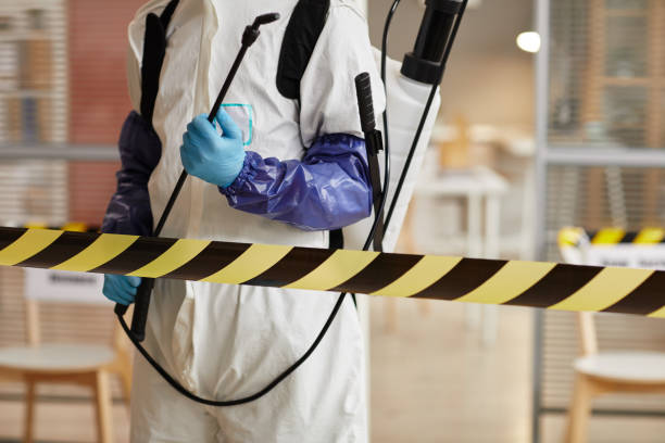 Professional Infectious Disease Decontamination technician working in White Hall, IL